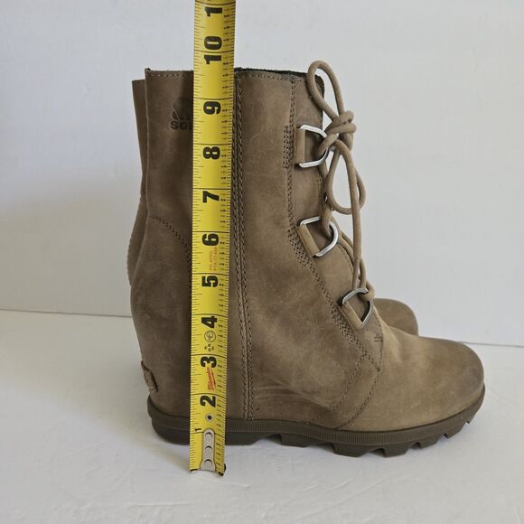 Sorel Womens Joan Of Artic II Leather Wedge Boots Size 9.5 - Picture 10 of 11